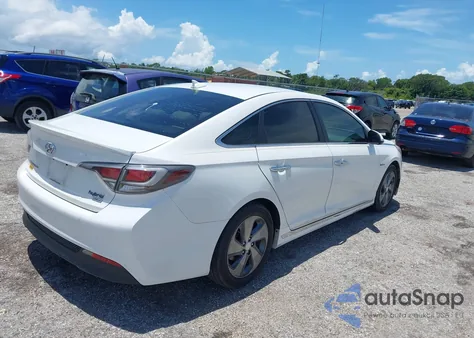 2016 Hyundai Sonata Hybrid Limited из США, поврежденный, VIN KMHE34L14GA017022